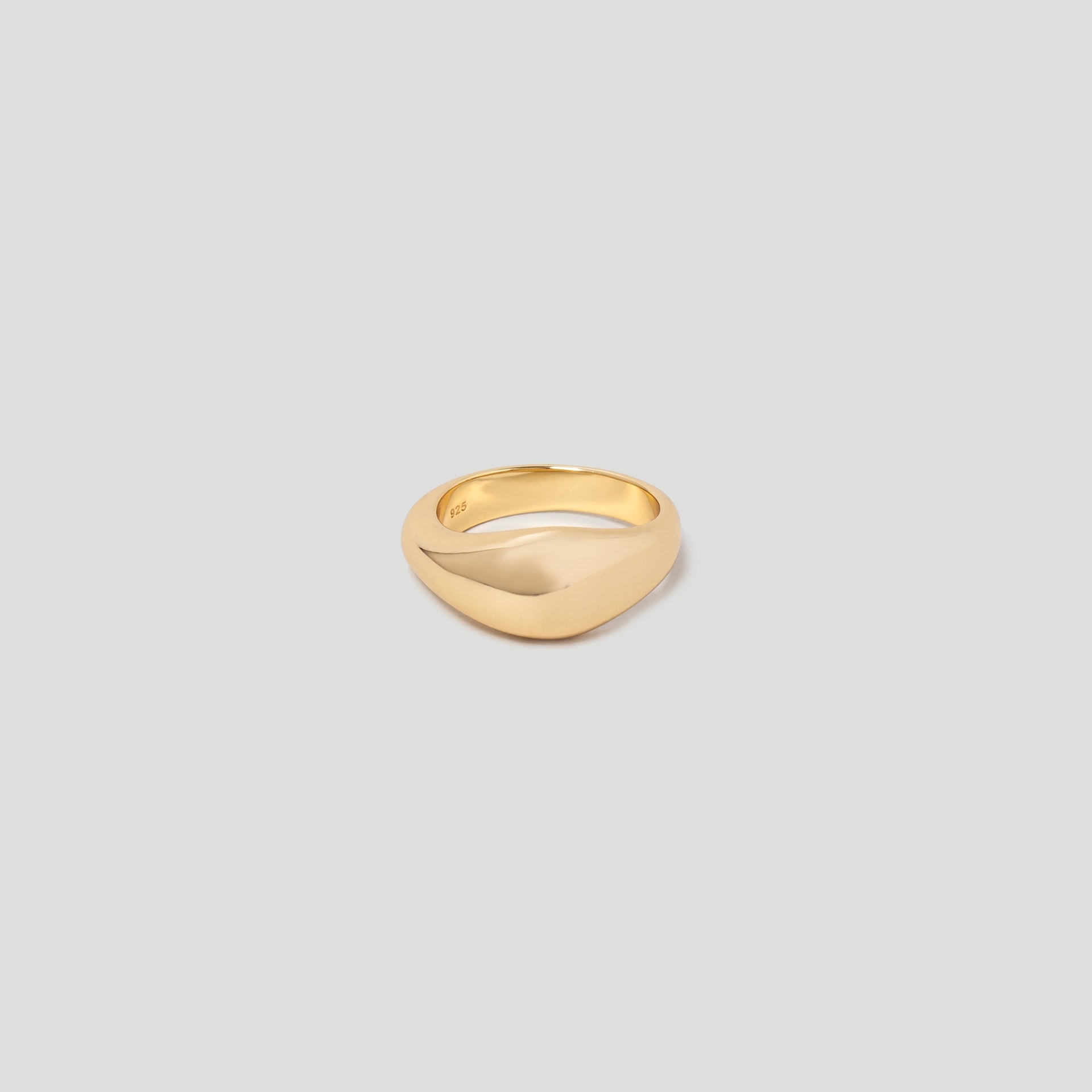 Wave Chunky Gold Ring in 18k Gold Plated Vermeil