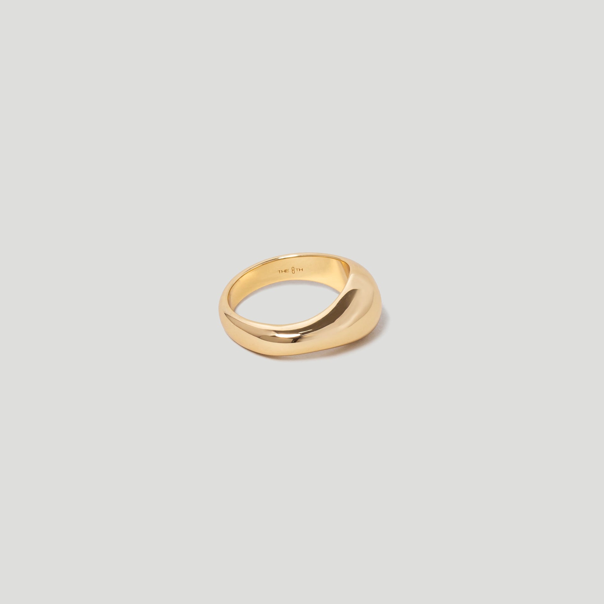 Wave Chunky Gold Ring in 18k Gold Plated Vermeil