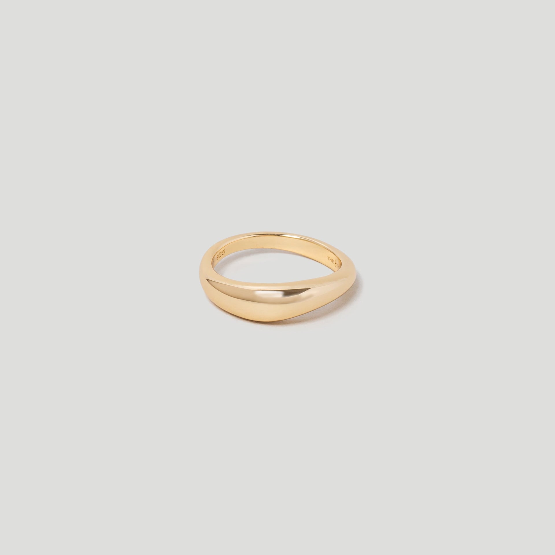 Wave Gold Ring in 18k Gold plated Vermeil